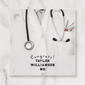 Doctor Medical School Afstuderen Bedankjes Labels (Voorkant)
