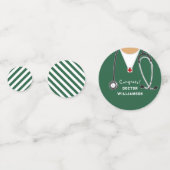 Doctor Medical School Afstuderen Confetti (Achterkanten)