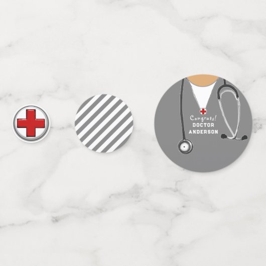 Doctor Medical School Afstuderen Confetti (Achterkanten)