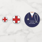 Doctor Medical School Afstuderen Confetti (Achterkanten)