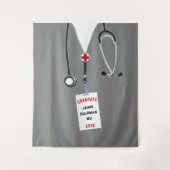 Doctor Medical School Afstuderen Congrats Wandkleed (Voorkant)