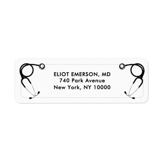 Doctor Medical School Afstuderen Etiket (Voorkant)