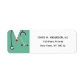 Doctor Medical School Afstuderen Etiket (Voorkant)