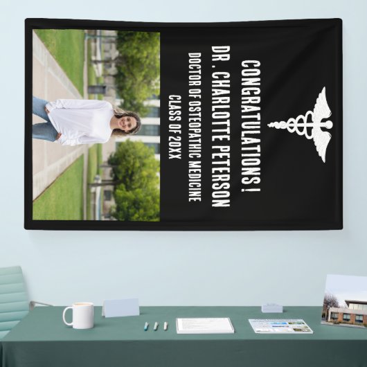 Doctor Medical School Afstuderen Foto Spandoek (Beurs)