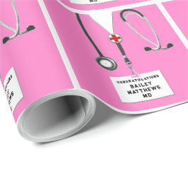 Doctor Medical School Afstuderen Gift Cadeaupapier