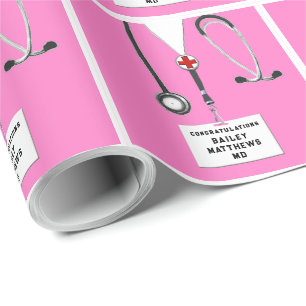 Doctor Medical School Afstuderen Gift Cadeaupapier