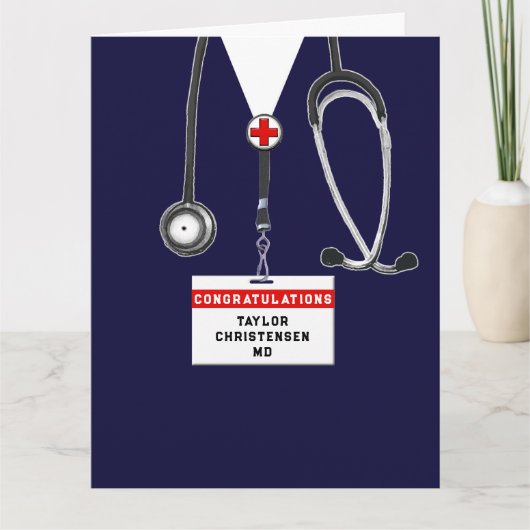 Doctor Medical School Afstuderen Kaart (Voorkant)