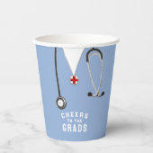 Doctor Medical School Afstuderen Papieren Bekers (Voorkant)