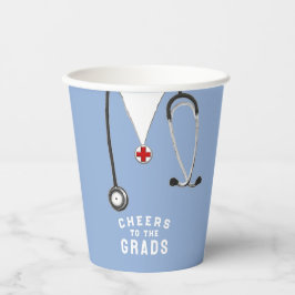 Doctor Medical School Afstuderen Papieren Bekers