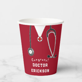 Doctor Medical School Afstuderen Papieren Bekers