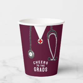 Doctor Medical School Afstuderen Papieren Bekers