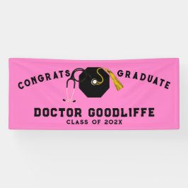 Doctor Medical School Afstuderen Spandoek