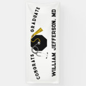 Doctor Medical School Afstuderen Spandoek (Verticaal)