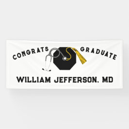 Doctor Medical School Afstuderen Spandoek