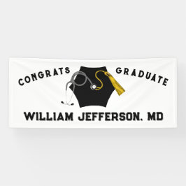 Doctor Medical School Afstuderen Spandoek