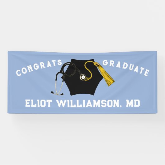 Doctor Medical School Afstuderen Spandoek (Horizontaal)