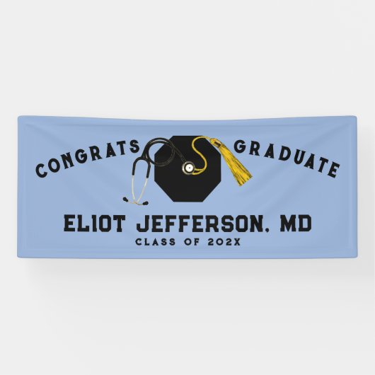 Doctor Medical School Afstuderen Spandoek (Horizontaal)