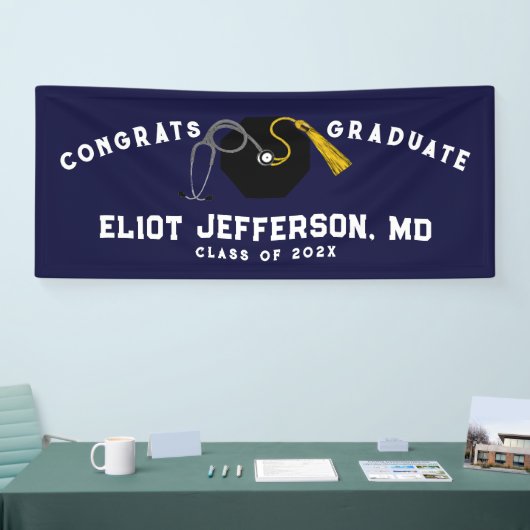 Doctor Medical School Afstuderen Spandoek (Beurs)