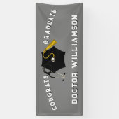 Doctor Medical School Afstuderen Spandoek (Verticaal)