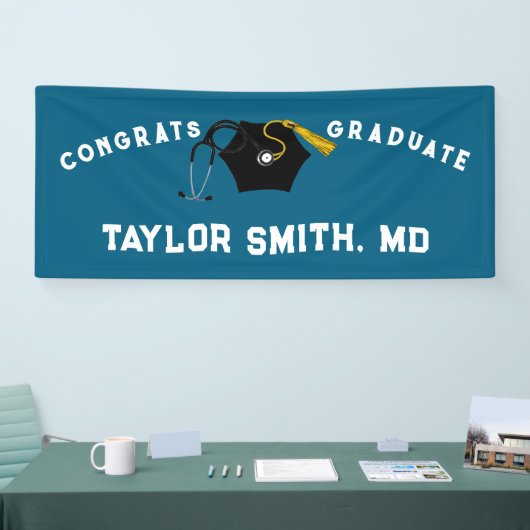 Doctor Medical School Afstuderen Spandoek (Beurs)