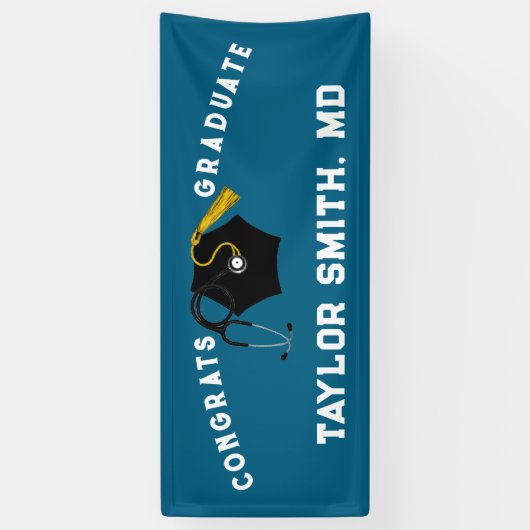 Doctor Medical School Afstuderen Spandoek (Verticaal)
