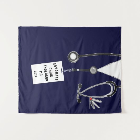 Doctor Medical School Afstuderen Wandkleed (Voorkant (horizontaal))