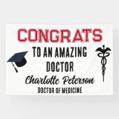 Doctor Medical School Congrats Afstuderen Spandoek (Horizontaal)
