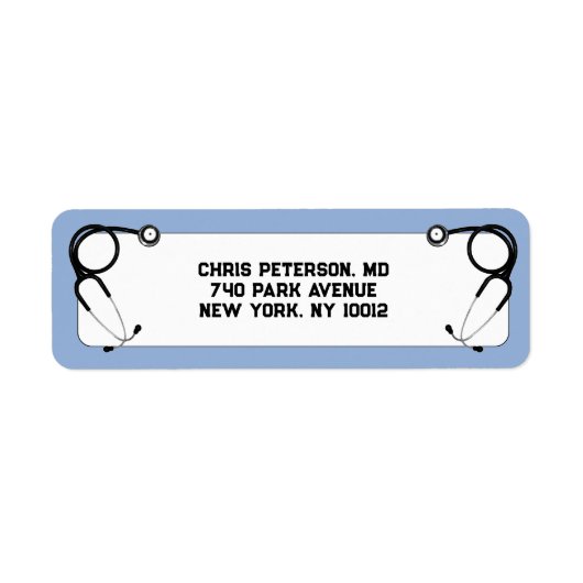 Doctor Medical School Etiket (Voorkant)