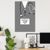 Doctor Medical School Graduation Party Poster (Thuiskantoor)