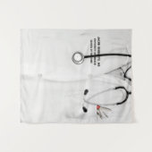 Doctor Medical School Graduation Party Wandkleed (Voorkant (horizontaal))