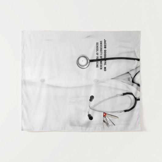 Doctor Medical School Graduation Party Wandkleed (Voorkant (horizontaal))