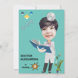 Doctor Medical Vrouw Fotosensatiedag Kaart