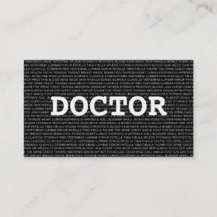 Doctor Medical Words Visitekaartje