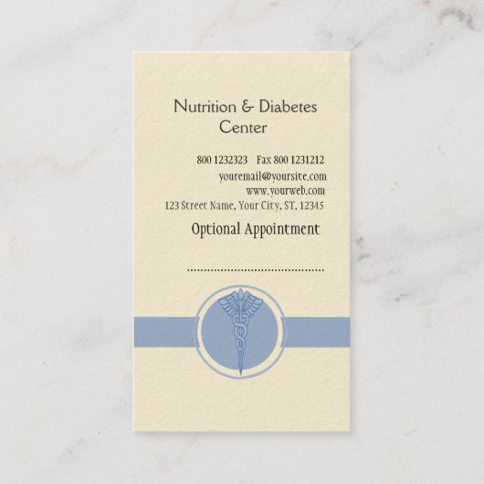 Doctor Medische gezondheidszorg Afsprakenkaartje (Achterkant)