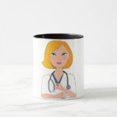 Doctor met een stehoscoop Mok (Midden)