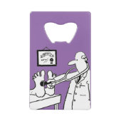 Doctor met Stethoscoop controlefunctie Creditkaart Flessenopener (Voorkant)