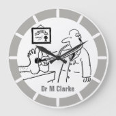 Doctor met Stethoscoop controlefunctie Grote Klok (Voorkant)