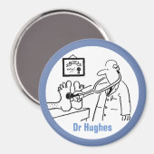 Doctor met Stethoscoop controlefunctie Magneet (Voorkant / Achterkant)