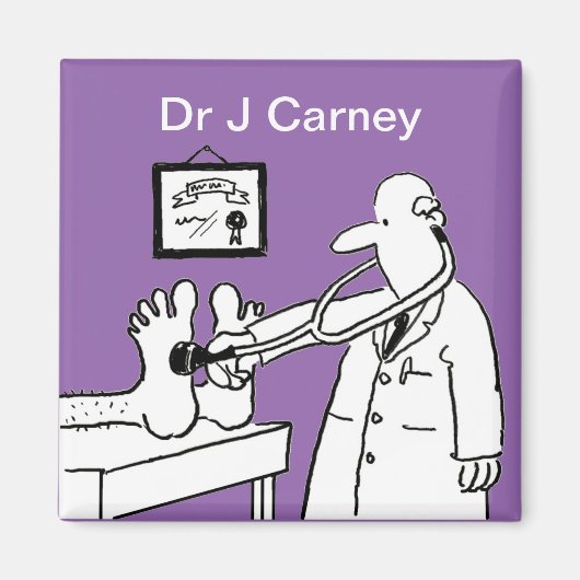 Doctor met Stethoscoop controlefunctie Magneet (Voorkant)