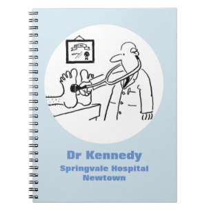 Doctor met Stethoscoop controlefunctie Notitieboek