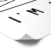 Doctor met Stethoscoop controlefunctie Poster (Hoek)