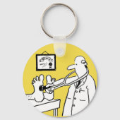 Doctor met Stethoscoop controlefunctie Sleutelhanger (Voorkant)