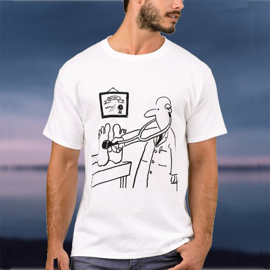 Doctor met Stethoscoop controlefunctie T-shirt