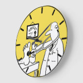 Doctor met Stethoscoop Grote Klok (Hoek)