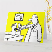 Doctor met Stethoscoop Kaart (Gele Bloem)