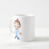 Doctor met stethoscoop koffiemok (Voorkant links)