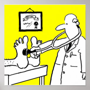 Doctor met Stethoscoop Poster