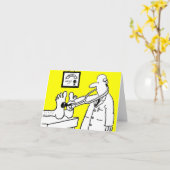 Doctor met Stethoscoopkaart Kaart (Gele Bloem)