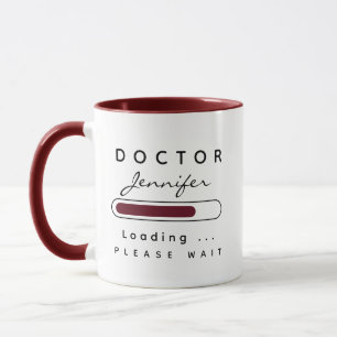 DOCTOR [Name] Loading Brown & White Mok