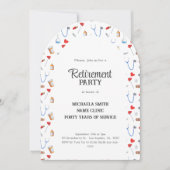 Doctor Nurse Retirement Photo Arch Kaart (Voorkant)